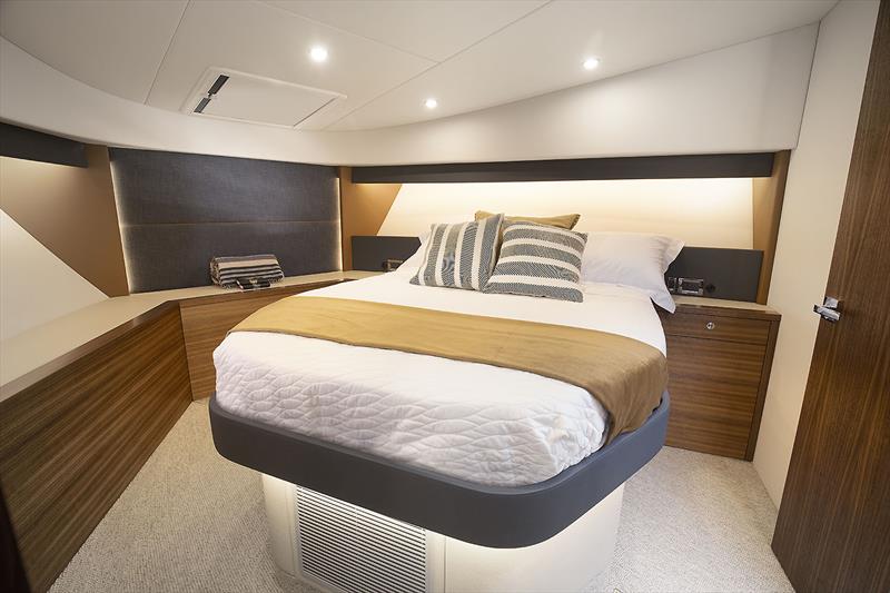 Up for'ard in the VIP Stateroom photo copyright Maritimo taken at  and featuring the Power boat class