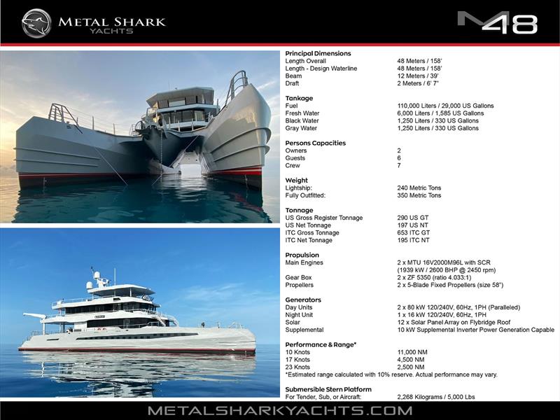 Metal Shark 48-Meter Catamaran Expedition Vessel - photo © Metal Shark Yachts