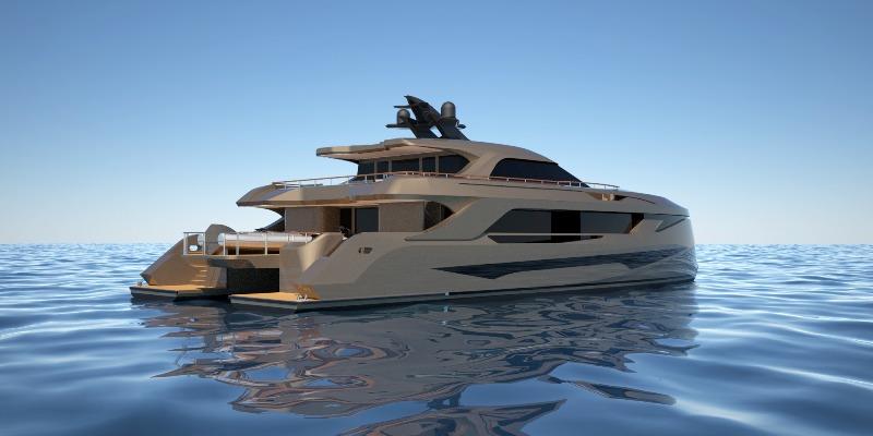 SP30 catamaran motor yacht photo copyright Echo Yachts taken at  and featuring the Power boat class