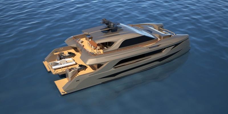 SP30 catamaran motor yacht photo copyright Echo Yachts taken at  and featuring the Power boat class