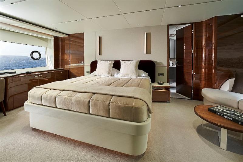 X95 slot 2 interior guest stateroom photo copyright Princess Yachts taken at  and featuring the Power boat class