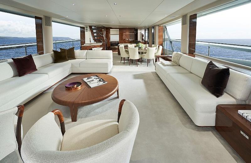 X95 slot 2 interior saloon photo copyright Princess Yachts taken at  and featuring the Power boat class
