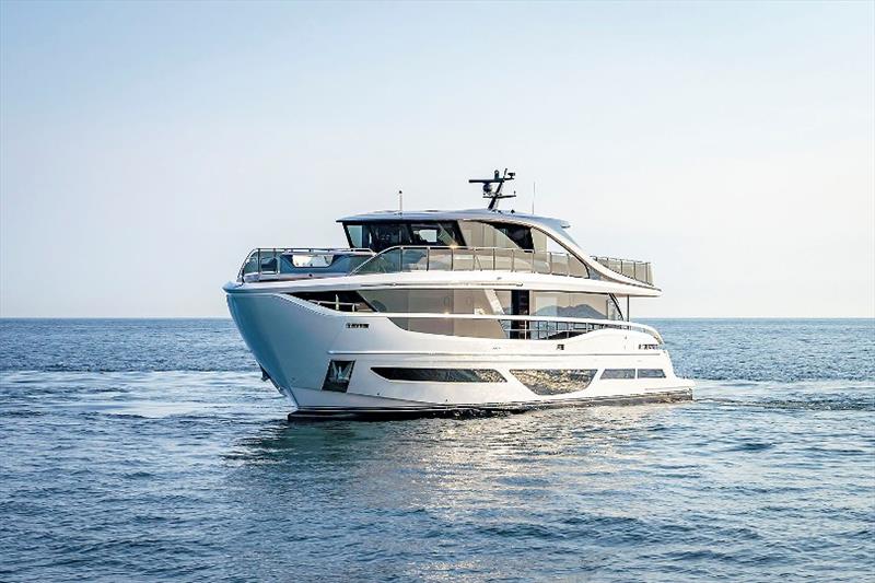 X95 exterior white hull photo copyright Princess Yachts taken at  and featuring the Power boat class