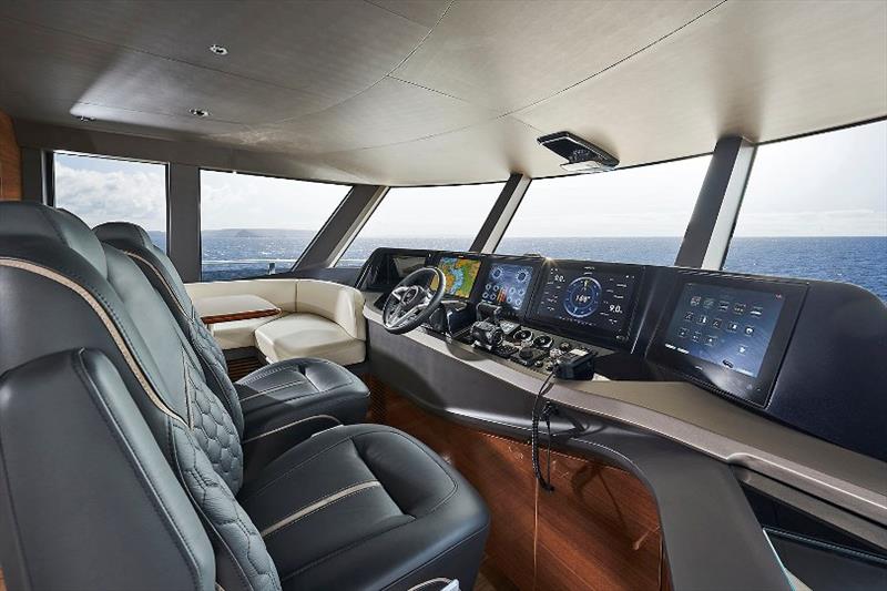 X95 slot 2 interior wheelhouse photo copyright Princess Yachts taken at  and featuring the Power boat class