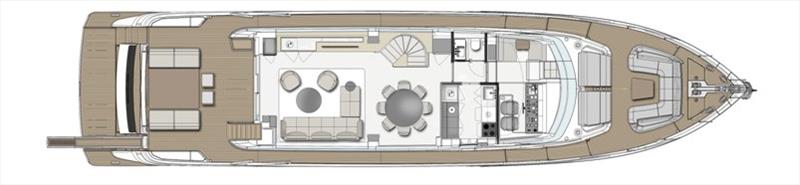 Ferretti Yachts 860 - Main deck EMEA photo copyright Ferretti Group taken at  and featuring the Power boat class