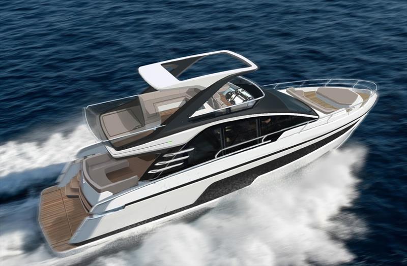 The new Fairline Squadron 58 photo copyright Fairline Yachts taken at  and featuring the Power boat class
