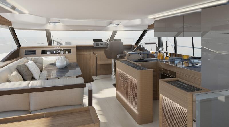 Prestige M48 - the first of their new M-Line of Powercats - photo © Prestige Yachts