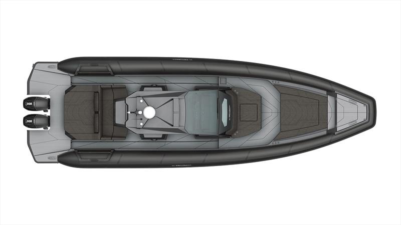 Technohull Omega 48, top down view photo copyright Technohull taken at  and featuring the Power boat class