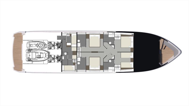 Pearl 82 - Lower deck - photo © Pearl Yachts