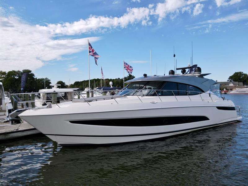 The Taylor's beautiful and aptly named Riviera 5400 Sport Yacht Megnificent photo copyright Riviera Australia taken at  and featuring the Power boat class