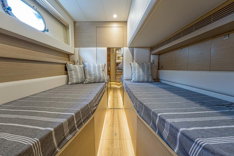 Horizon PC60 - Port Twin Stateroom photo copyright Horizon Yachts taken at  and featuring the Power boat class