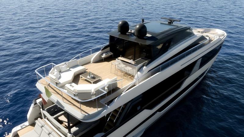 Ferretti Yachts 1000 Skydeck photo copyright Ferretti Yachts taken at  and featuring the Power boat class