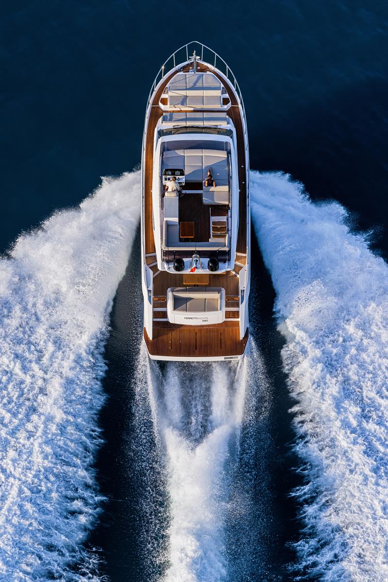 Ferretti Yachts 580 photo copyright Ferretti Yachts taken at  and featuring the Power boat class