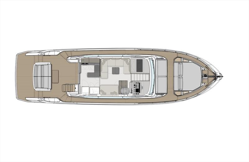 Ferretti Yachts 580 main deck photo copyright Ferretti Yachts taken at  and featuring the Power boat class