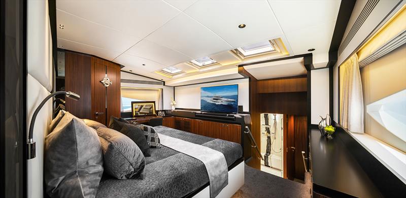Horizon RP125 custom - Master Stateroom photo copyright Horizon Yachts taken at  and featuring the Power boat class