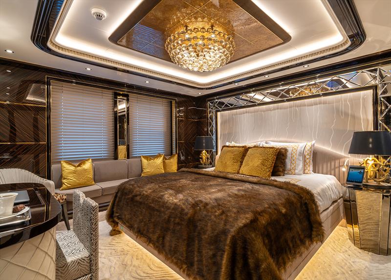 Bilgin's 80m M/Y Leona - Double Guest Cabin photo copyright Bilgin Yachts taken at  and featuring the Power boat class