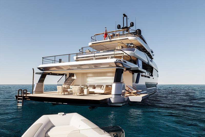 B120 - Beach club photo copyright Bering Yachts taken at  and featuring the Power boat class