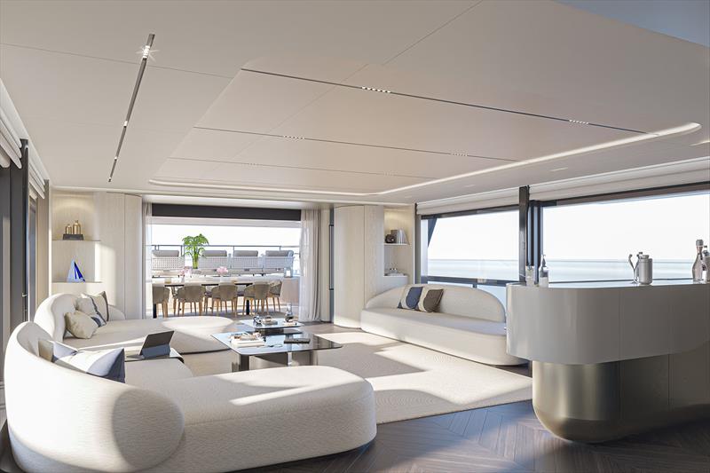 B120 - Lounge photo copyright Bering Yachts taken at  and featuring the Power boat class