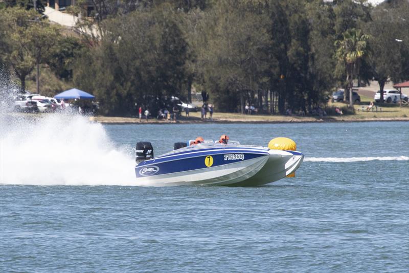 Looks good. Goes even better. Skater 28 photo copyright Australian Offshore Powerboat Club taken at Lake Macquarie Yacht Club and featuring the Power boat class