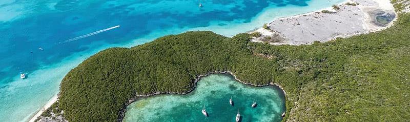 Stocking Island, Grand Exumas, Bahamas - photo © Hinckley Yachts