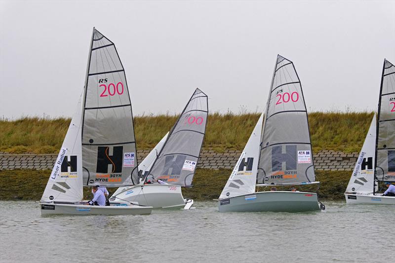 Keeping out of the tide was crucial on day 1 of the Endeavour Trophy 2019 photo copyright Roger Mant Photography taken at Royal Corinthian Yacht Club, Burnham and featuring the RS200 class