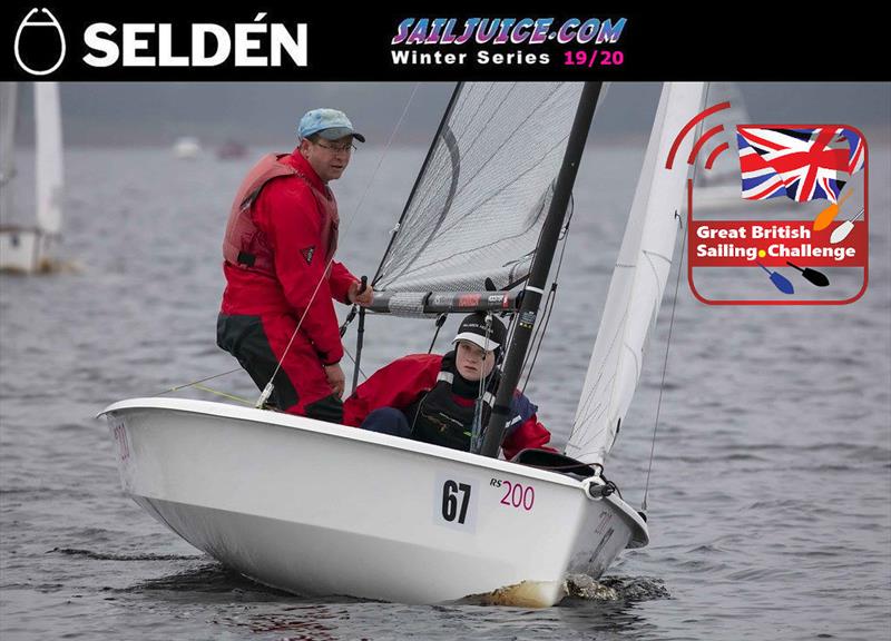 Martin Penty & Luke Dickinson during the Yorkshire Dales Brass Monkey - Seldén Sailjuice Winter Series Round 3 photo copyright Tim Olin / www.olinphoto.co.uk taken at Yorkshire Dales Sailing Club and featuring the RS200 class