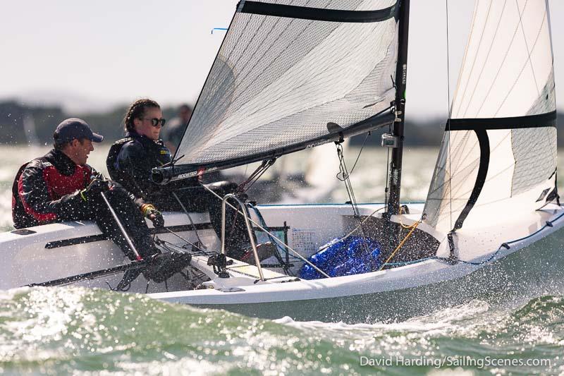Bournemouth Digital Poole Week 2019 day 2 photo copyright David Harding / www.sailingscenes.com taken at Parkstone Yacht Club and featuring the RS400 class