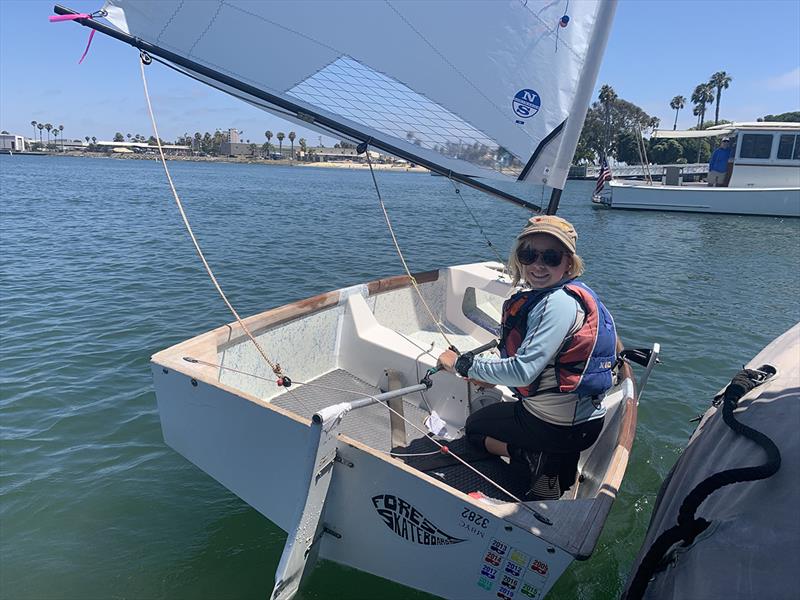 Paige Tillson (MBYC), Overall and Class C winner of the 2019 Dutch Shoe Marathon! photo copyright Casey Allocco taken at San Diego Yacht Club and featuring the Sabot class