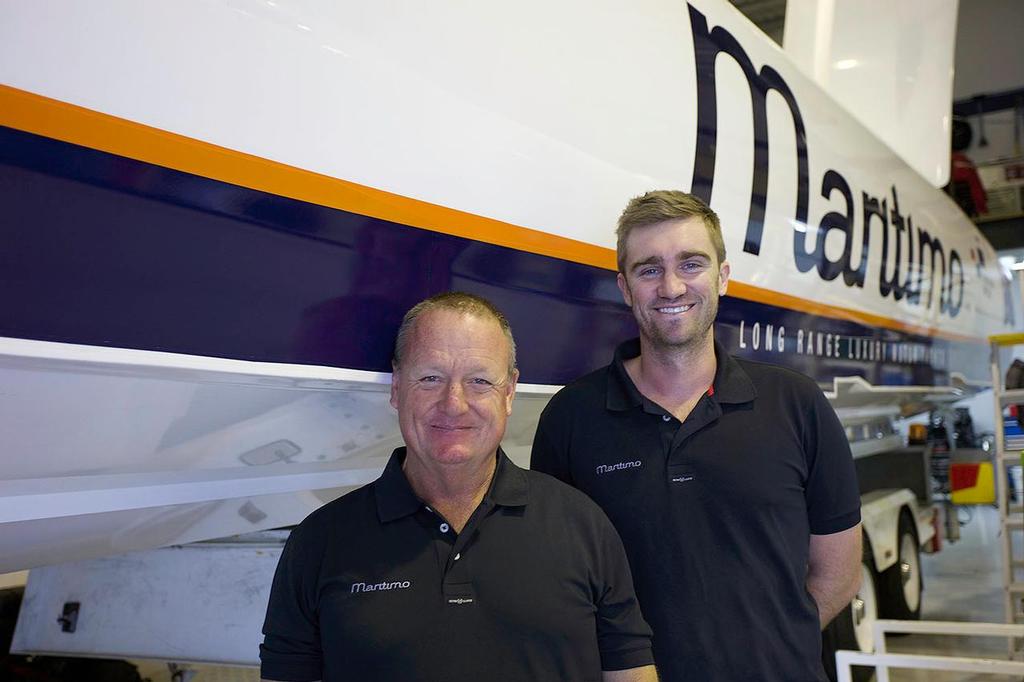 Ross Willaton (Throttles) and Tom Barry-Cotter (Helm) from the Maritimo Race Team. In AUS   <br />
Ross Willaton is with son Andrew, and Tom Barry-Cotter is with Steve Jellick. At the Worlds Willaton will be with Travis Thompson and the other crew remains. © Maritimo . http://www.maritimo.com.au