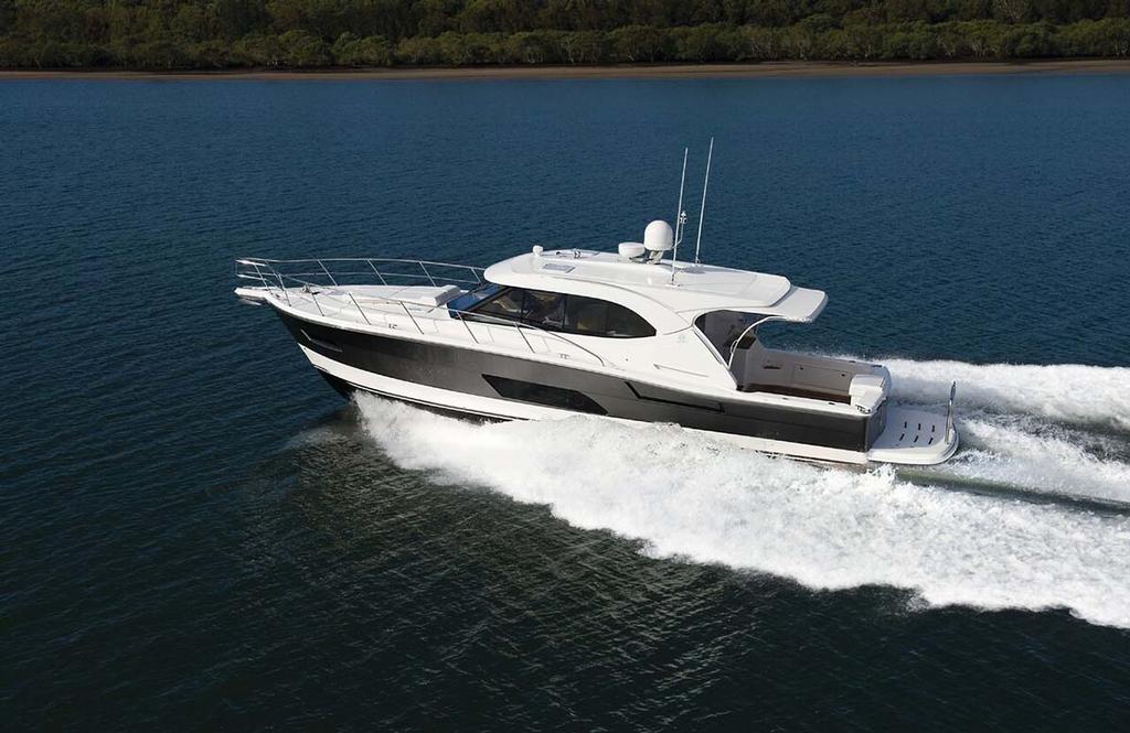 The Riviera 445 SUV shares the proven sea-kindly hull of the Flybridge collection - photo © Riviera Australia