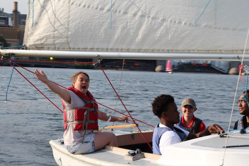 Racecourse action at the Special Olympics of Massachusetts Sailing Regatta - photo © Community Boating Inc.