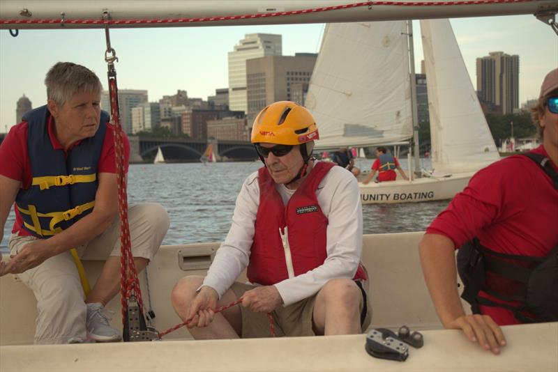 Racecourse action at the Special Olympics of Massachusetts Sailing Regatta photo copyright Community Boating Inc. taken at Boston Yacht Club and featuring the Sonar class