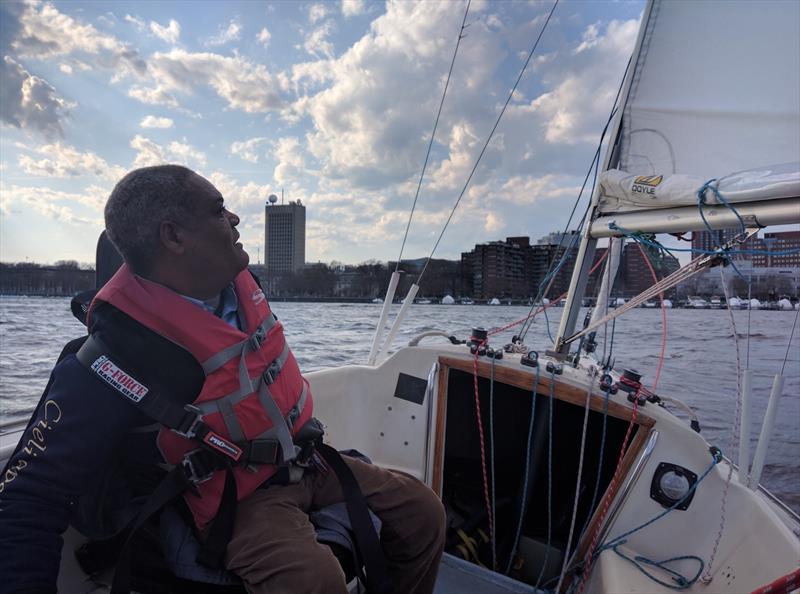 Sailing the Charles with Community Boating's Universal Access Program - photo © Community Boating Inc.