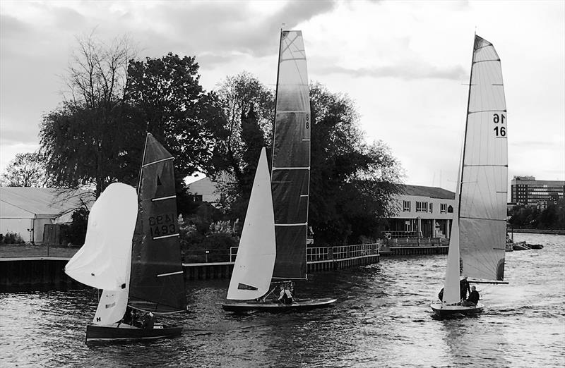 Thames A Rater Tuesday evening racing photo copyright Melanie Hardman taken at Thames Sailing Club and featuring the Thames A Rater class