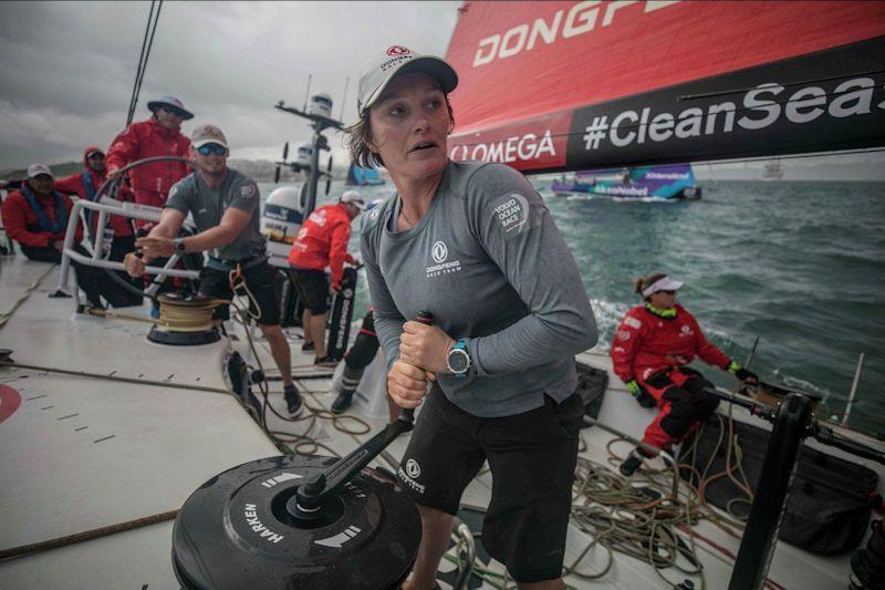 Marie Riou, crew onboard the winning team of the 2017-18 edition of the race, Dongfeng Race Team photo copyright Jeremie Lecaudey / Volvo AB taken at  and featuring the Volvo One-Design class
