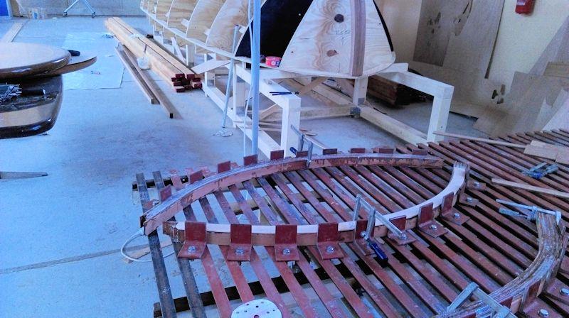 Smaller supports are assembled as opposing pieces photo copyright WSI taken at  and featuring the  class