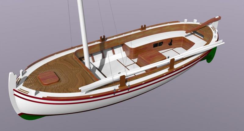 The tough and seaworthy gajeta is powered by a lanteen sail and a small inboard engine. - photo © Wessex Resins & Adhesives