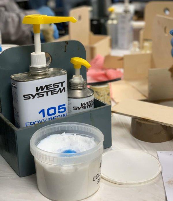 Teaching epoxy basics - photo © Wessex Resins & Adhesives